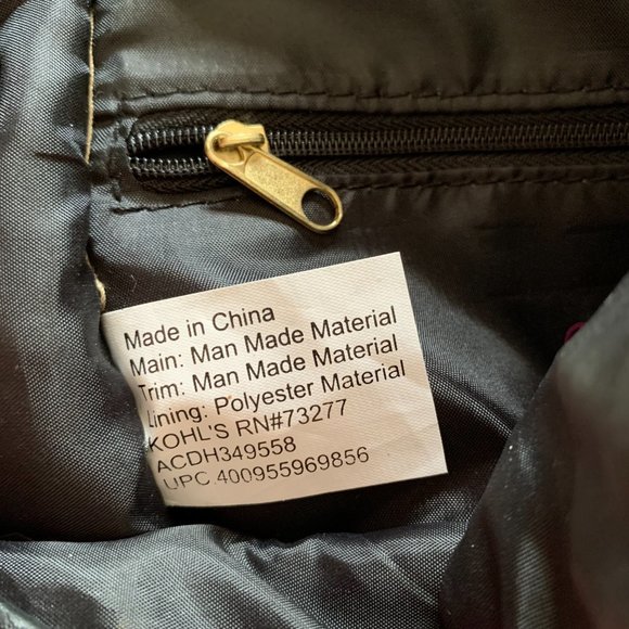 Candie's Faux Leather Backpack Purse. 12" x 9" x 4". Preowned. (449) - Picture 2 of 6